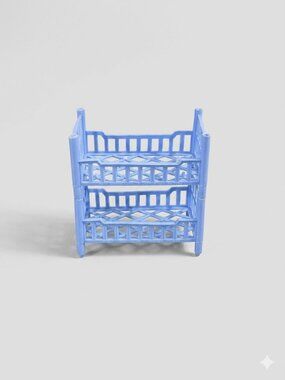 Vintage Doll Toy Bunk Bed Blue